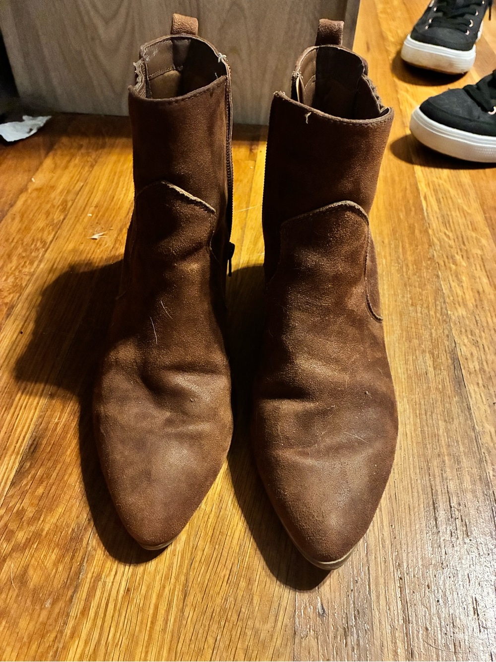 Women’s Brown Suede Ankle Boots - Picture 3 of 3